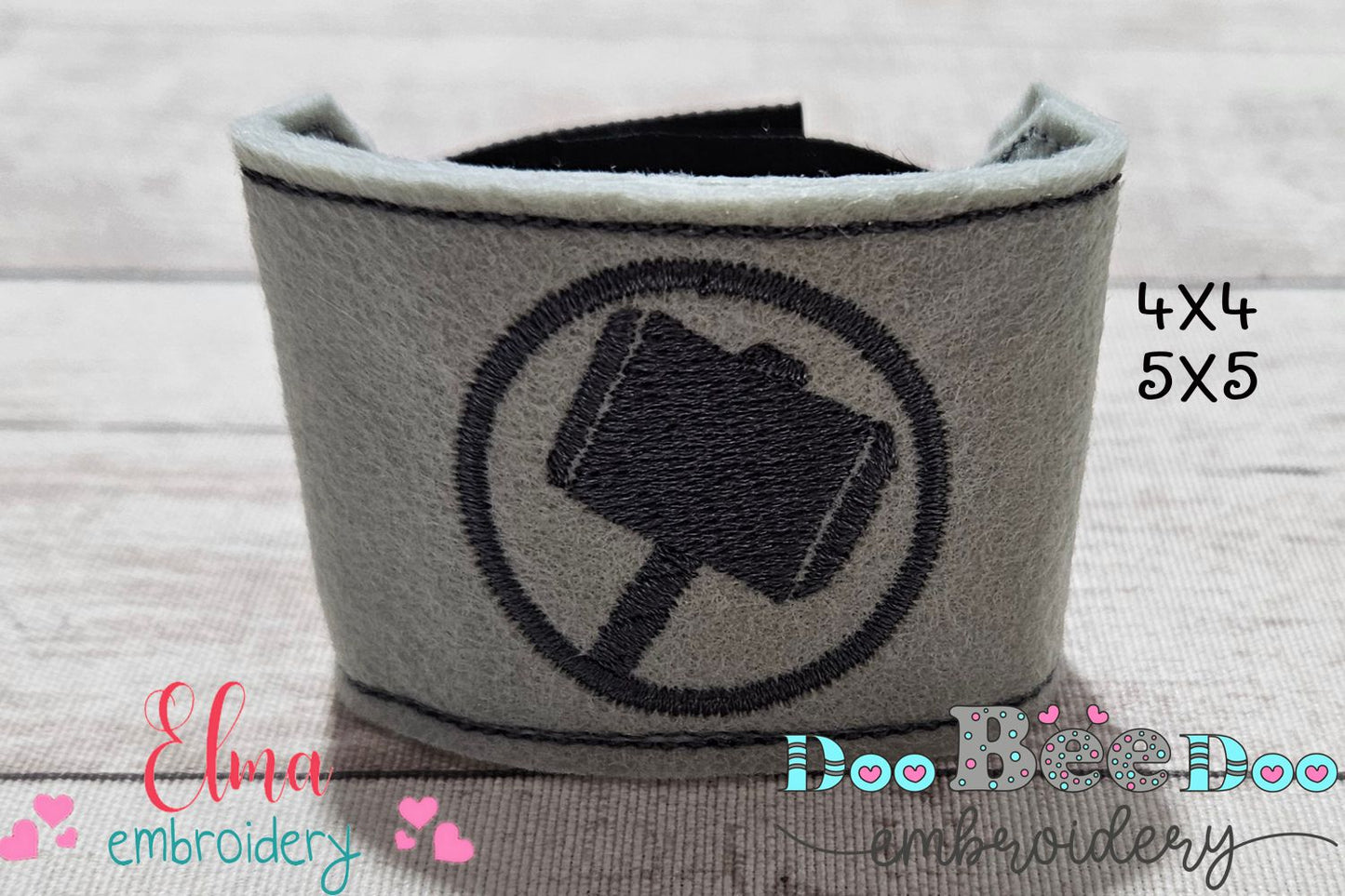 🔨 Thor Mask and Bracelet – ITH Project – Machine Embroidery Design