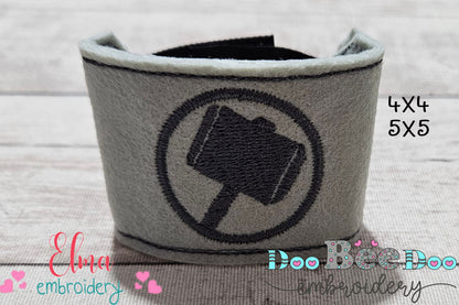 🔨 Thor Mask and Bracelet – ITH Project – Machine Embroidery Design