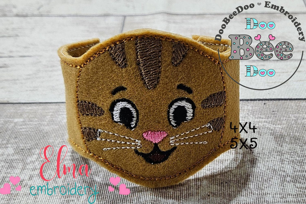 Daniel Tiger Mask and Bracelet ITH Project - Applique - Machine Embroidery Design