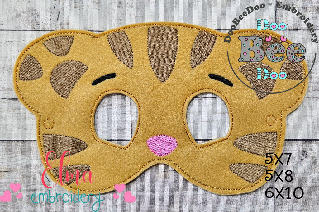 Daniel Tiger Mask and Bracelet ITH Project - Applique - Machine Embroidery Design