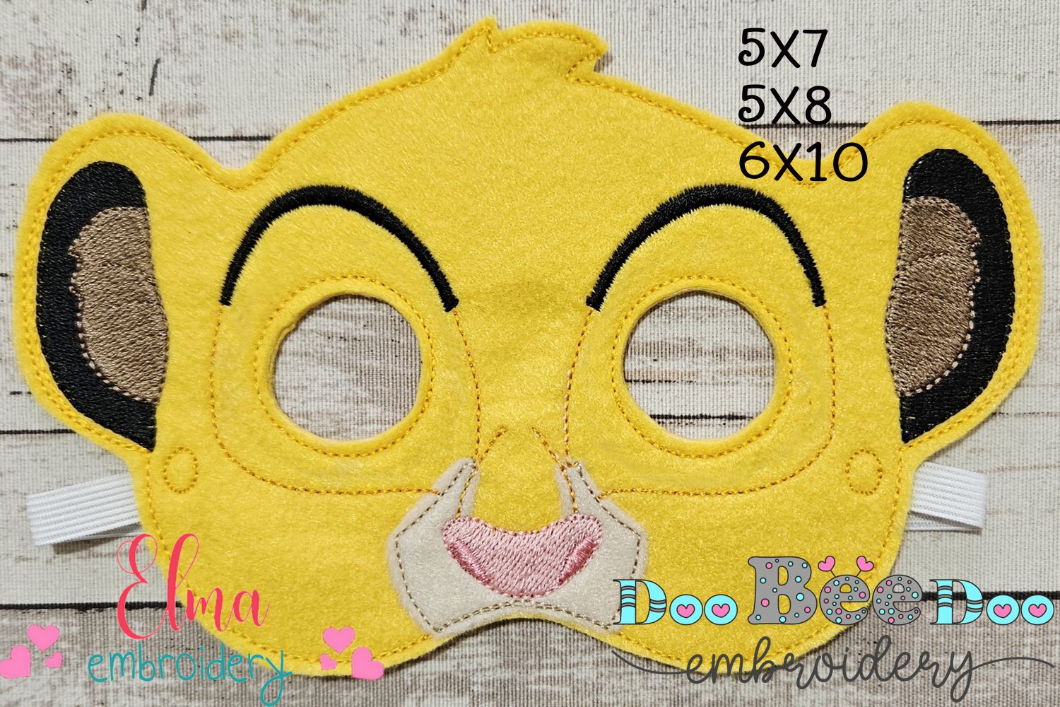 Simba's Jungle Adventure Mask – ITH Project – Machine Embroidery Desig ...