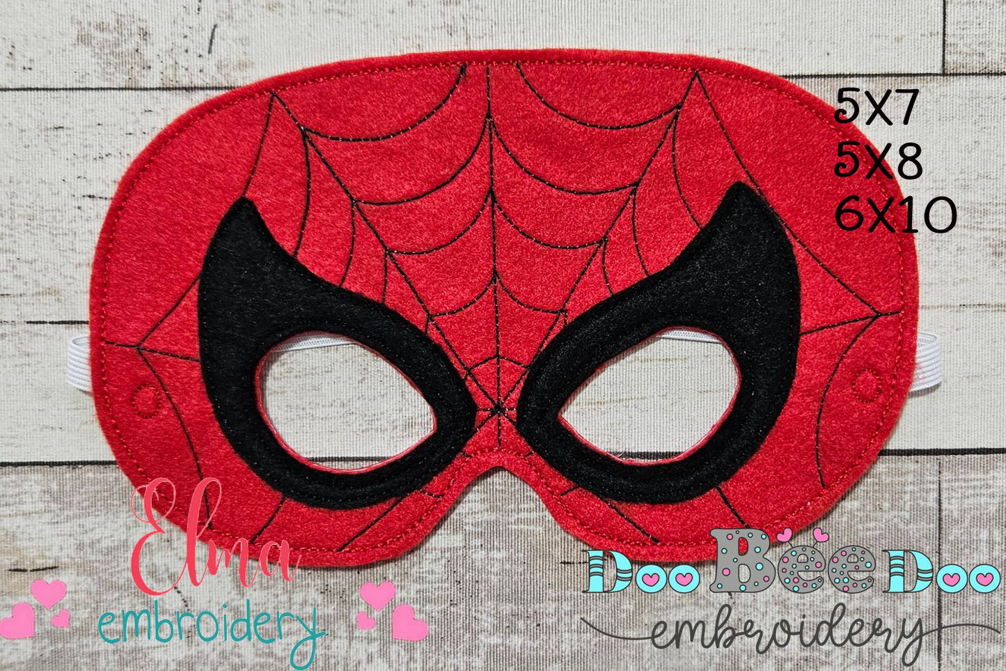 Spider Powers On! 🕷️ - ITH Mask and Bracelet - Machine Embroidery Design