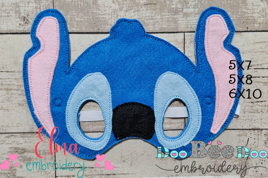 Little Blue Mask Magic – ith project – Machine Embroidery Design