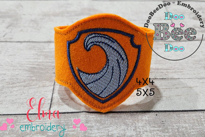 The Mighty Pups Zuma Mask and Bracelet ITH Project - Applique - Machine Embroidery Design
