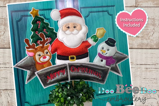 Santa Claus Merry Christmas - ITH Project - Machine Embroidery Design