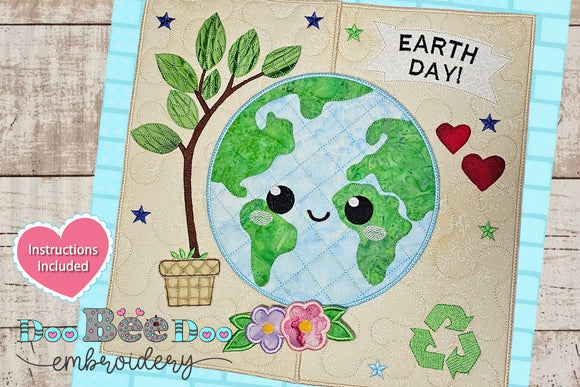Earth's Day - ITH Project - Machine Embroidery Design (Copy)