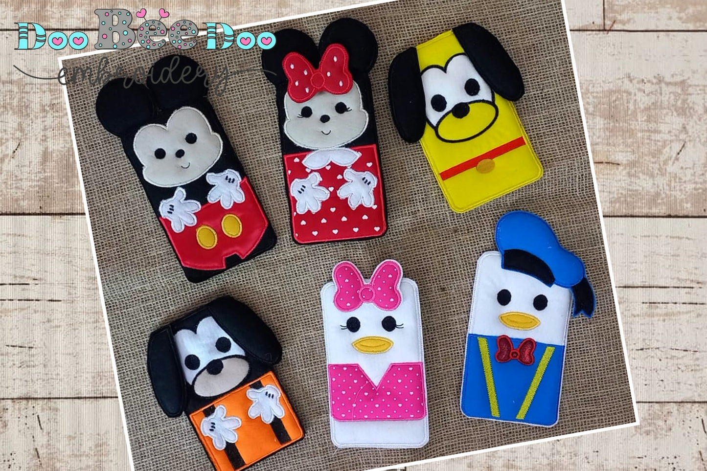 Disney Chocolate Bar Holder- ITH Project  - Machine Embroidery Design