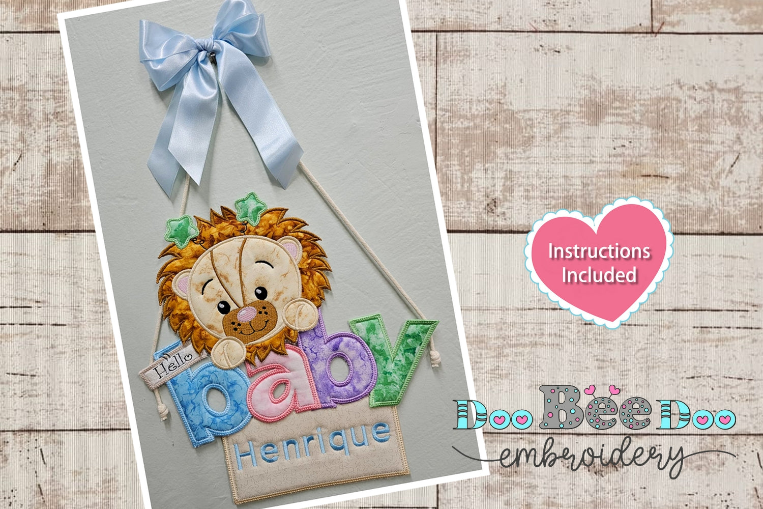 Baby In The Hoop Machine Embroidery Designs – DooBeeDoo Machine ...
