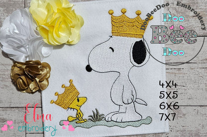Royal Pals 👑 – Fill Stitch – Machine Embroidery Design