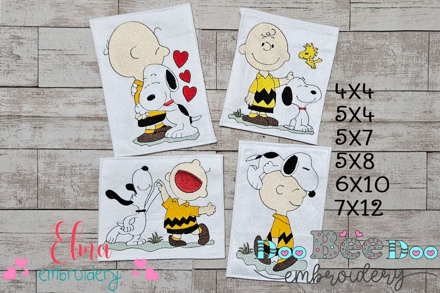 Peanuts Friendship Fun 🐶 – Fill Stitch – Machine Embroidery Design