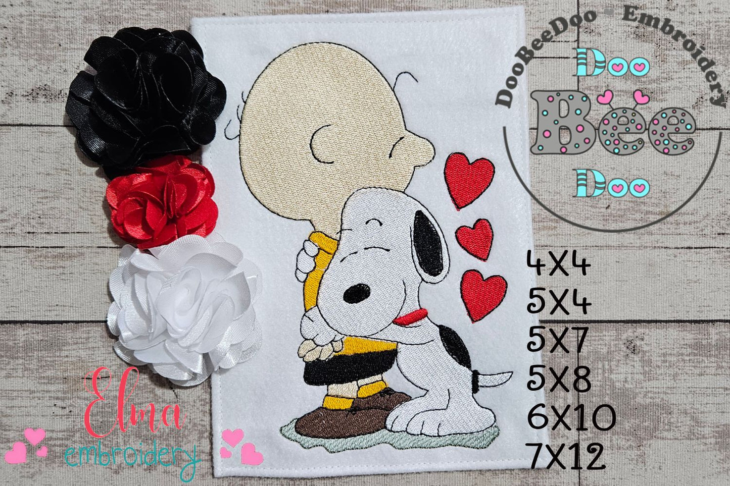 Sweetest Hug Ever! 💘🐕 – Fill Stitch – Machine Embroidery Design