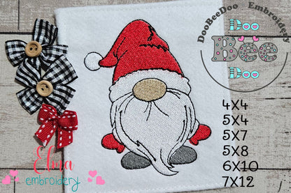 Little Gnome for Christmas 🎄 – Fill Stitch - Machine Embroidery Design