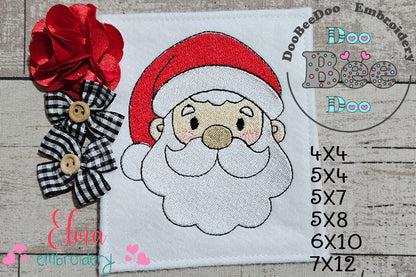 Jolly Santa Claus 🎅 – Fill Stitch - Machine Embroidery Design