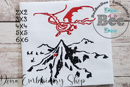 Game of Thrones The Lonely Mountain - Fill Stitch - Machine Embroidery Design