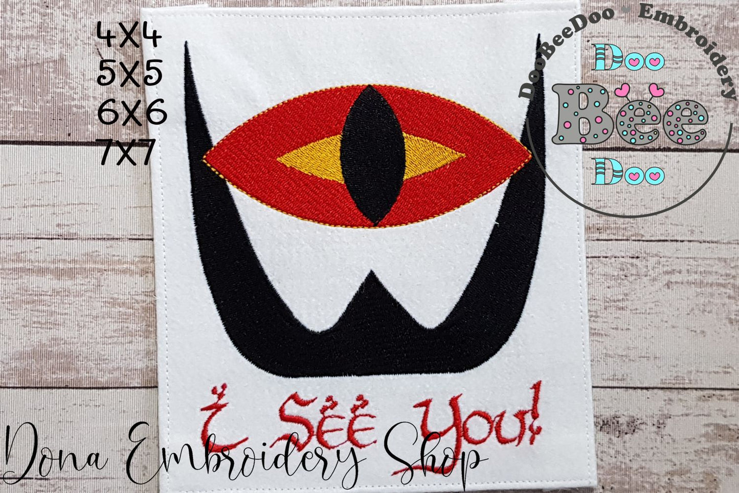 Sauron's Eye - Fill Stitch - Machine Embroidery Design