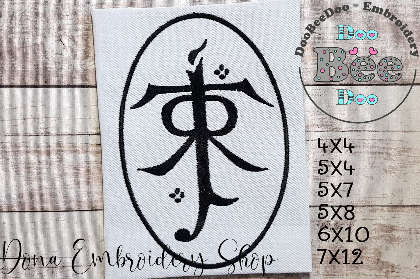 Tolkien Logo - Fill Stitch - Machine Embroidery Design