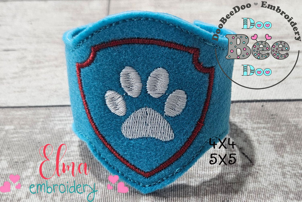 The Mighty Pups Ryder Mask and Bracelet ITH Project - Applique - Machine Embroidery Design