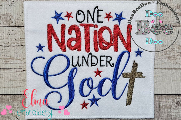 One Nation Under God - Fill Stitch
