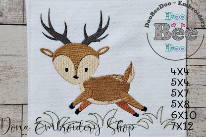 Little Deer - Fill Stitch - Machine Embroidery Design