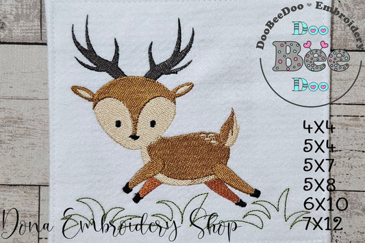 Little Deer - Fill Stitch - Machine Embroidery Design