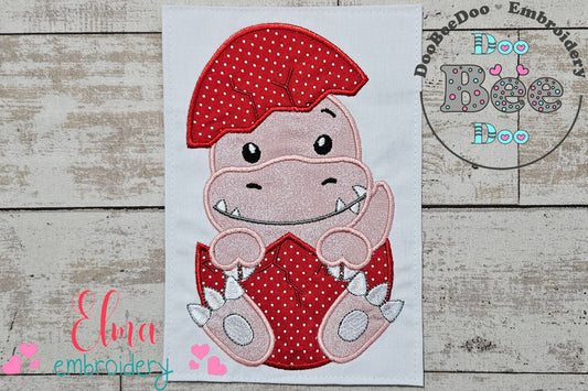 Baby Velociraptor in the Egg - Applique