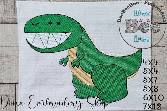 Dinosaur - Fill Stitch - Machine Embroidery Design