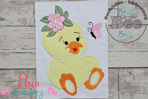 Baby Duck Girl - Applique