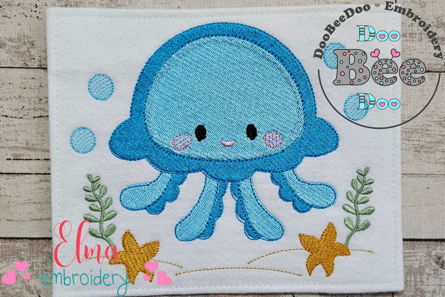 Cute Jellyfish Boy - Fill Stitch