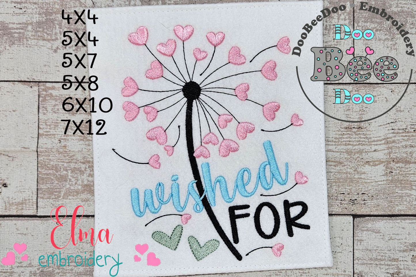 Dandelion Wished For - Fill Stitch - Machine Embroidery Design