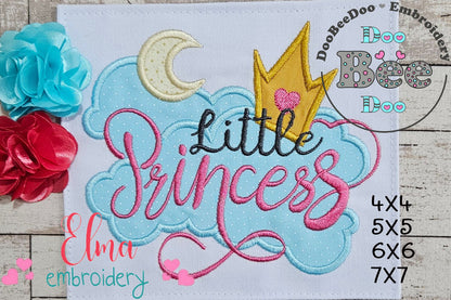 Little Princess - Applique - Machine Embroidery Design