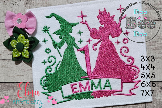 Wicked Spell Birthday Numbers 💫 1 to 16 - Fill Stitch - Machine Embroidery Design