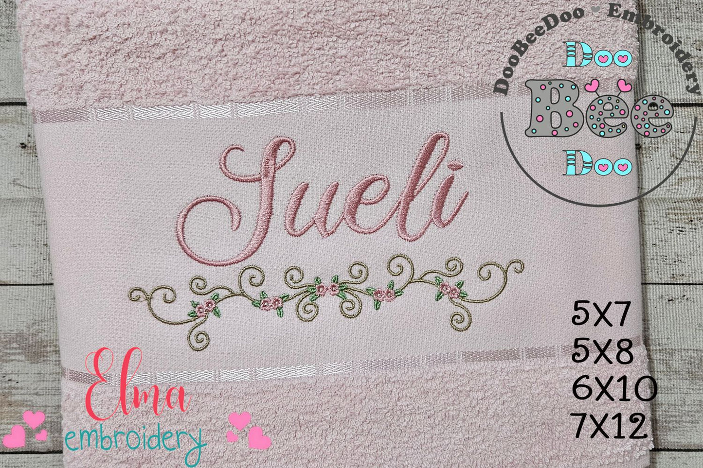 Little Flowers Branch - Fill Stitch - Machine Embroidery Design