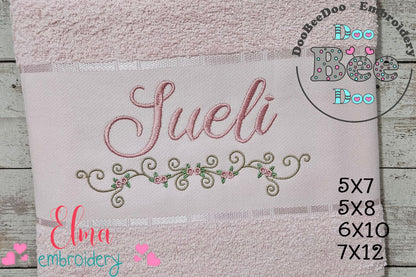 Little Flowers Branch - Fill Stitch - Machine Embroidery Design