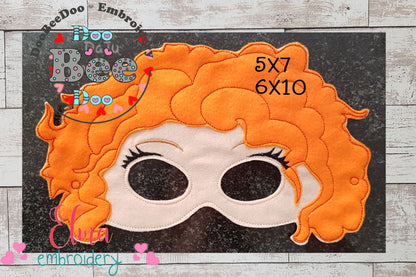 Princess Merida Mask - ITH Project - Machine Embroidery Design