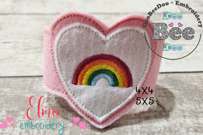 Care Bears Cheer Bear Mask and Bracelet ITH Project - Applique - Machine Embroidery Design