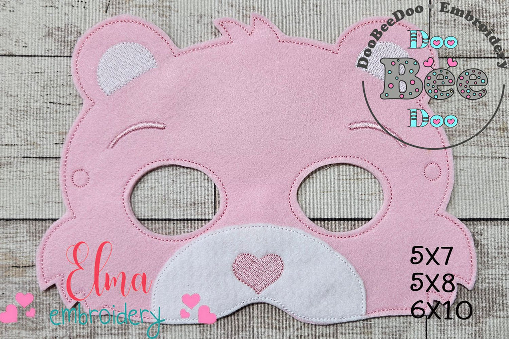 Care Bears Cheer Bear Mask and Bracelet ITH Project - Applique - Machine Embroidery Design