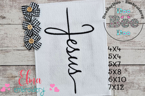 Jesus - Fill Stitch - Machine Embroidery Design