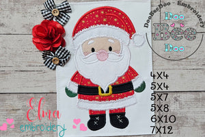 Santa Claus - Applique - Machine Embroidery Design