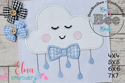 Cloud Boy - Applique - Machine Embroidery Design