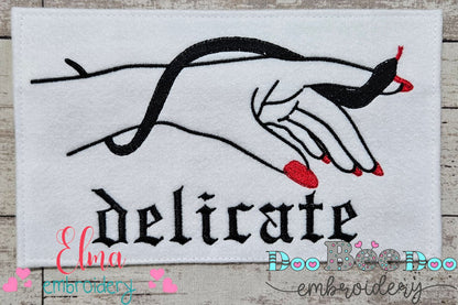 Taylor Swift Delicate - Fill Stitch - Machine Embroidery Design