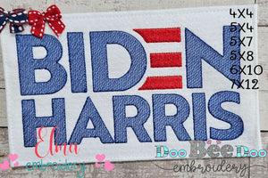 Biden Harris - Sketch Stitch - Machine Embroidery Design