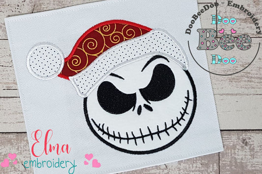 Christmas Skellington Boy - Applique - machine Embrodery Design