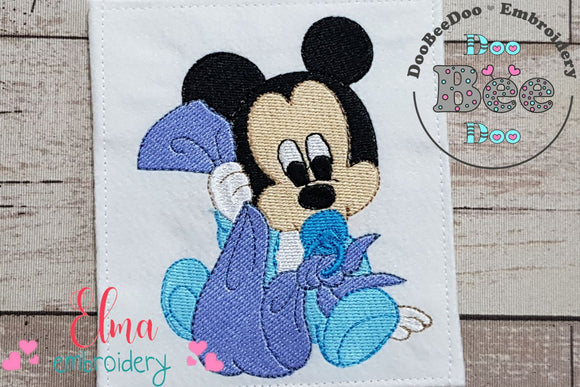 Baby Mouse Boy - Fill Stitch - Machine Embroidery Design