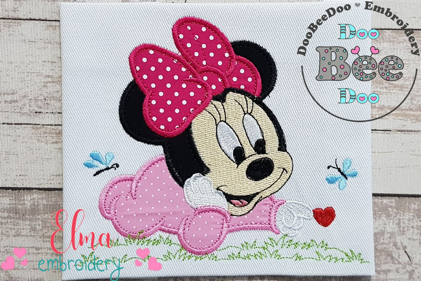 Cute Baby Mouse Girl - Applique