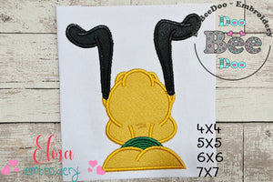 Pluto Back - Applique - Machine Embroidery Design