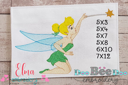 Princess Tinkerbell - Fill Stitch - Machine Embroidery Design