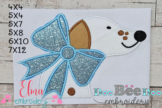 Greyhound Dog Boy - Applique - Machine Embroidery Design