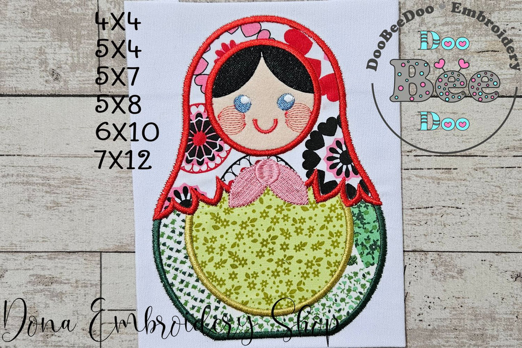 Matrioska - Applique - Machine Embroidery Design