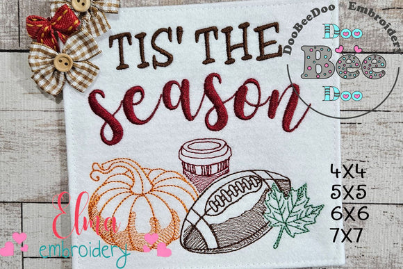 Tis' The Season - Sketch Stitch - Machine Embroidery Design