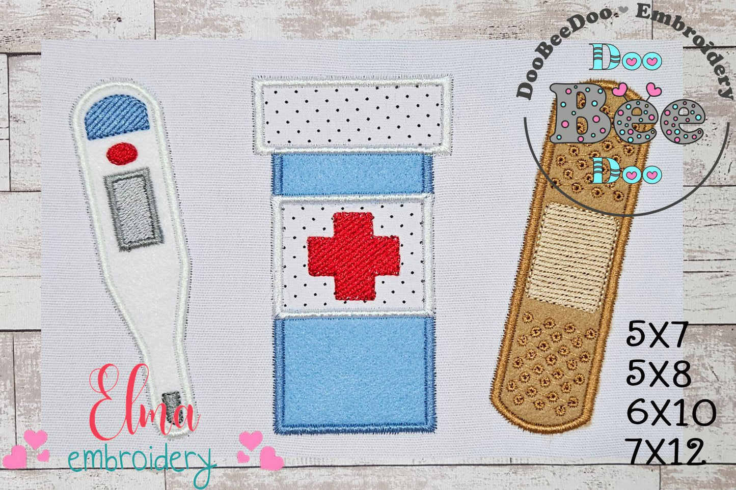 First Aid kit - Applique - Machine Embroidery Design